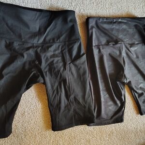 Set Of Two Dark Biker Shorts Small